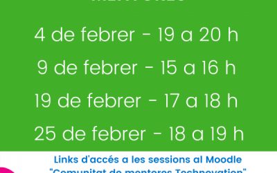 Al febrer, sessions d’orientació a mentores!