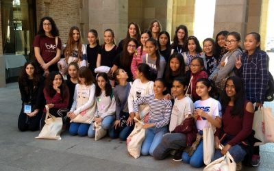 Visita de 30 nenes del Technovation Challenge de Barcelona a l’empresa Letgo
