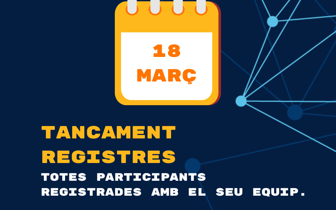 Cierre de registros – 18 de marzo